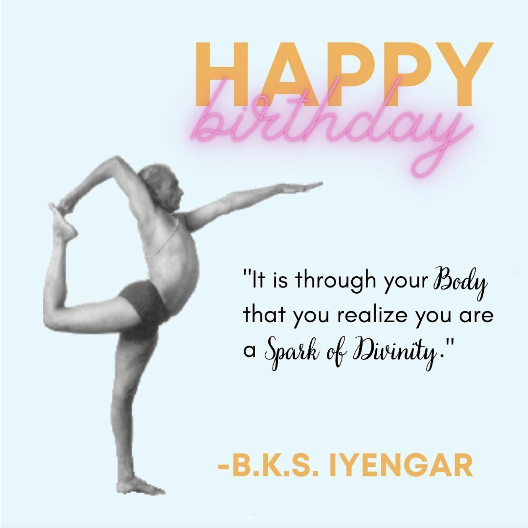 Happy Birthday BKS Iyengar